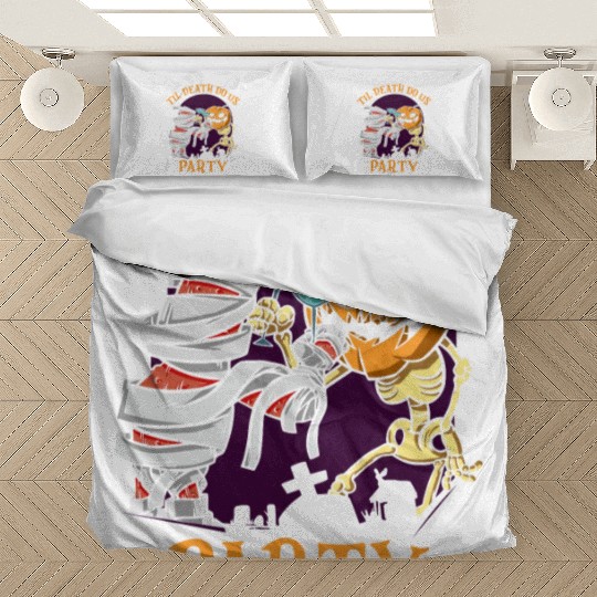 Til Death Do Us Party Bridal Bachelorette Couples Bedding Sets
