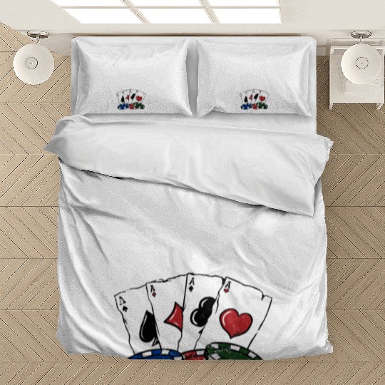 Play with Cards Poker Couples Poker Player Lovers Bedding Sets