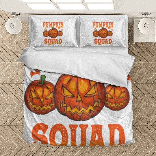 Halloween Pumpkin Squad Bedding Sets