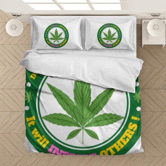 Drug Addiction Recovery AA Sober Sobriety Cannabis Bedding Sets