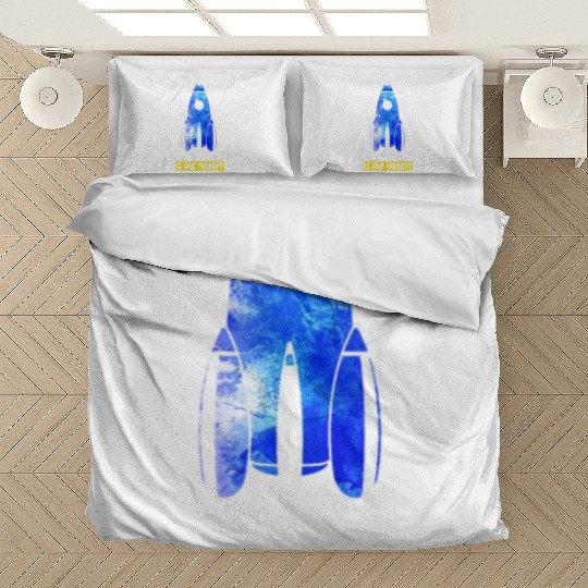 Abstract Delightful Rocket Of Cheerful Astro Quote Bedding Sets