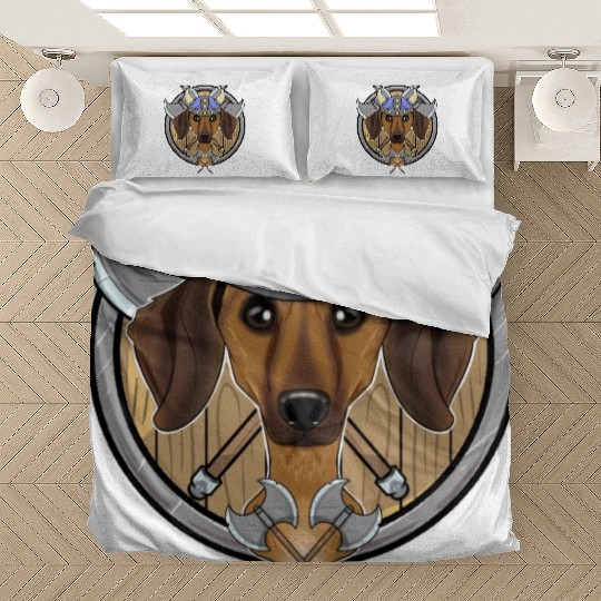 Dachshund I Valhalla I Viking Bedding Sets