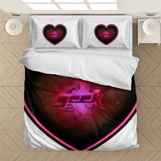 geek big heart Bedding Sets