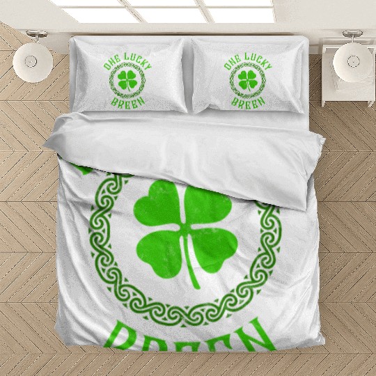 One Lucky Breen Irish Family 4 Leaf Clover Bedding Sets