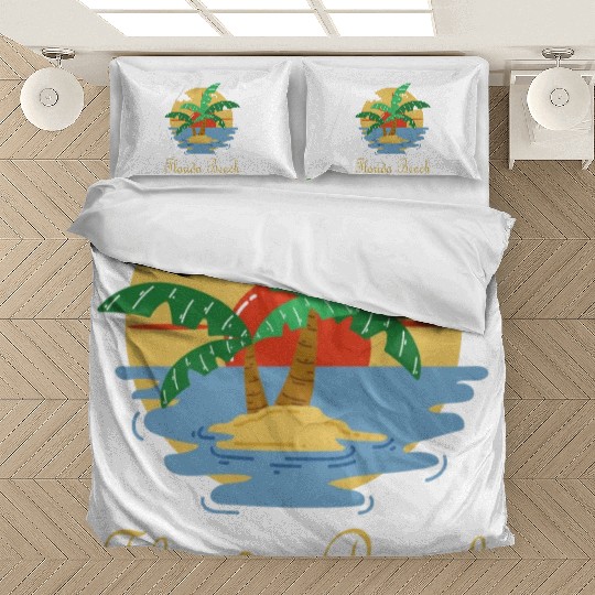 Florida Beach city usa Bedding Sets