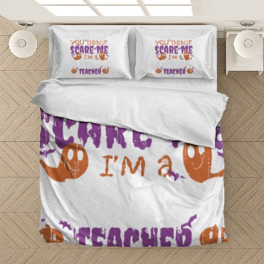 Ghost Pumpkin Music Teacher Halloween Bedding Sets