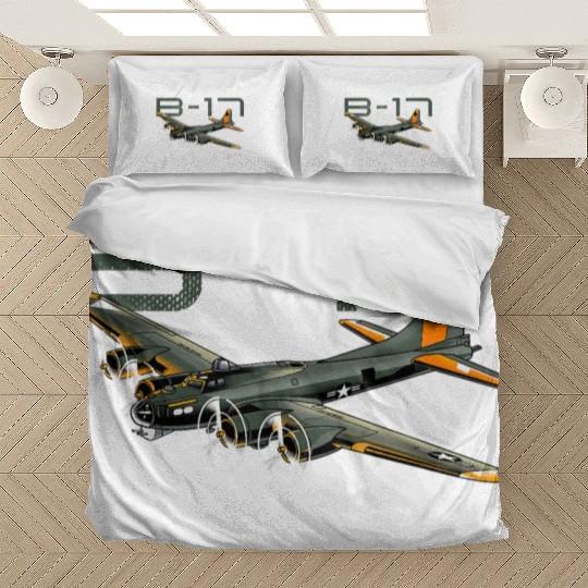 Flying Fortress B 17 World War II Classic Warbird Bedding Sets