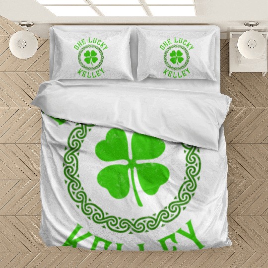 One Lucky Kelley Irish Family Four Leaf Clover Bedding Sets