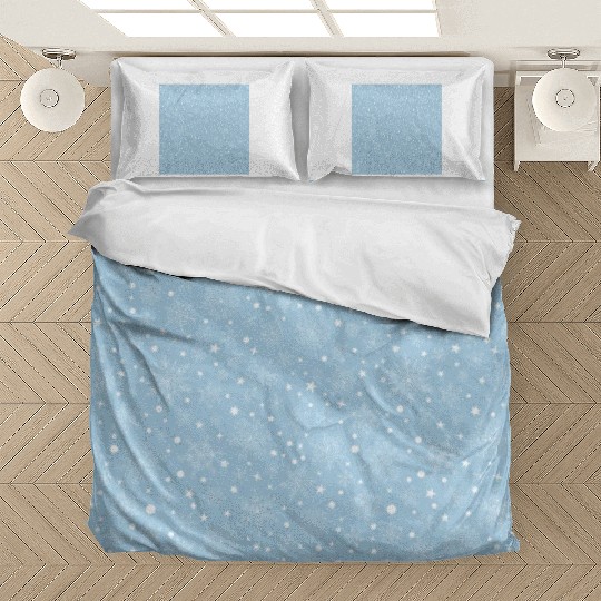 Light Blue Snowflakes Pattern Bedding Sets