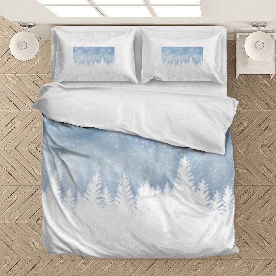 Christmas Winter Wonderland Snow Night Bedding Sets