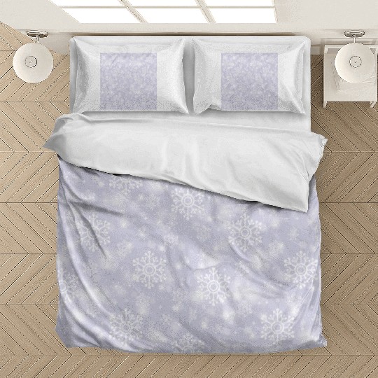 Lavender Snowflakes Pattern Bedding Sets