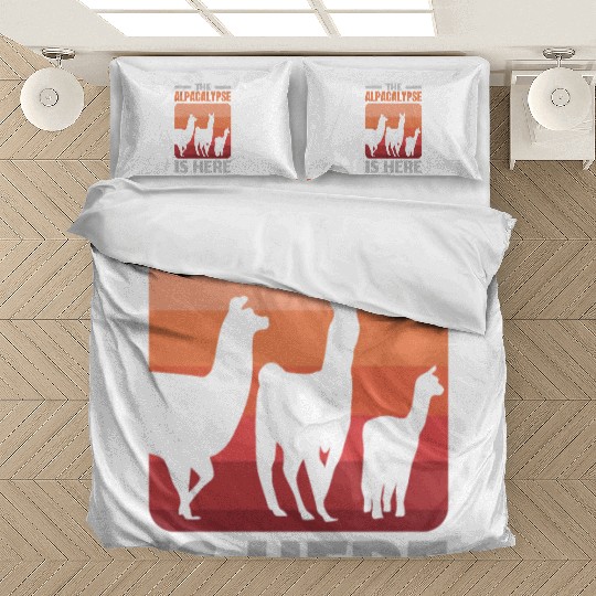 The Alpacalypse Is Here Llama Alpaca Whisperer Bedding Sets