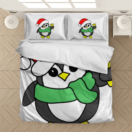 penguin ringing bell Bedding Sets