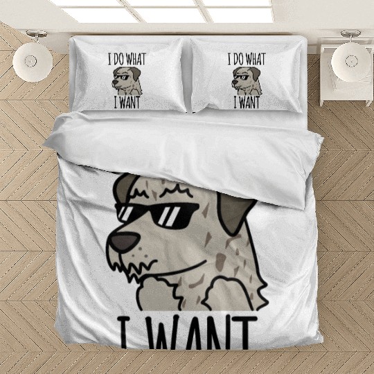 Irish Wolfhound I Do What I Want Bedding Sets
