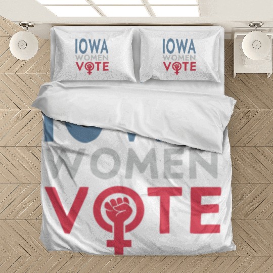 Iowa Women Vote Voter 2022 Election Feminist Bedding Sets