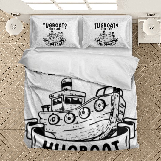 Tugboat Hugging Boat Owner Sailing Hug Bedding Sets
