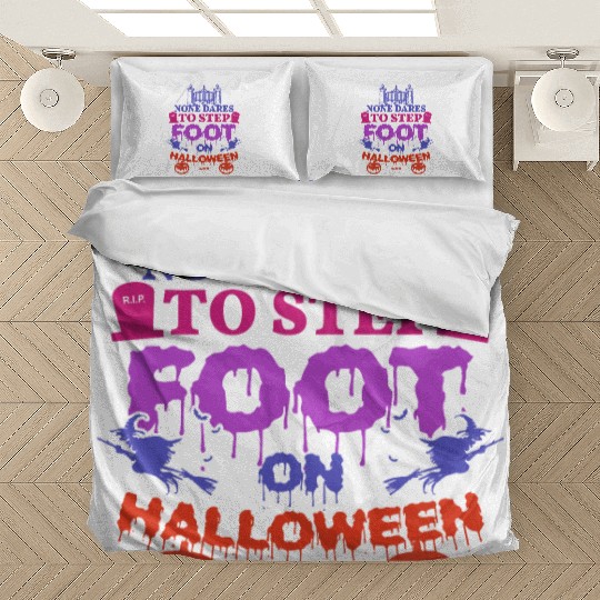 creepy Halloween saying Bedding Sets