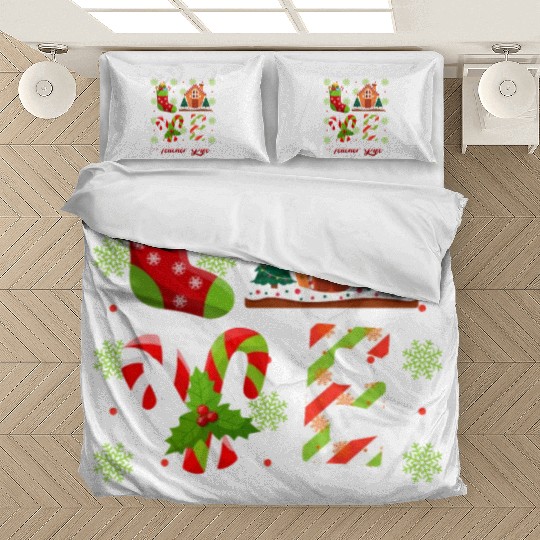 Love Christmas Teacher Life Bedding Sets