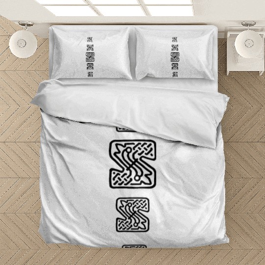 S letter , S Alphabet design Bedding Sets