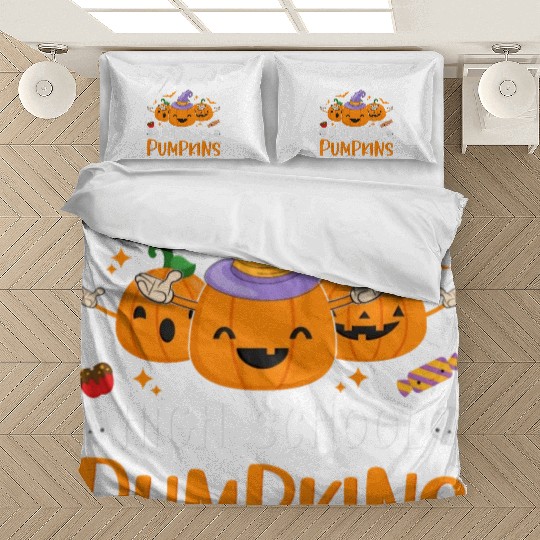 I Love My High School Pumpkins Halloween Teachers Bedding Sets