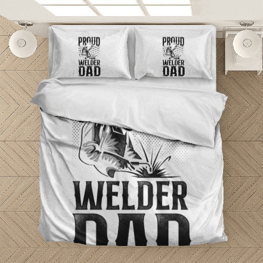 Welder Welding Dad Father Vintage Bedding Sets