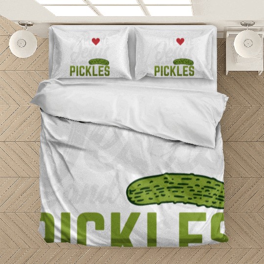 I Love Jesus And Pickles Bedding Sets