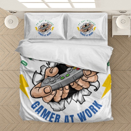 Do Not Disturb Gamer At Work-Gaming Lover Bedding Sets