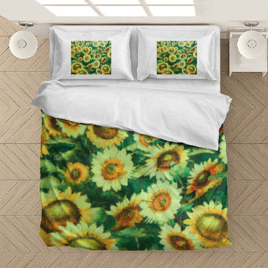 Bright Sun Flower Field Bedding Sets