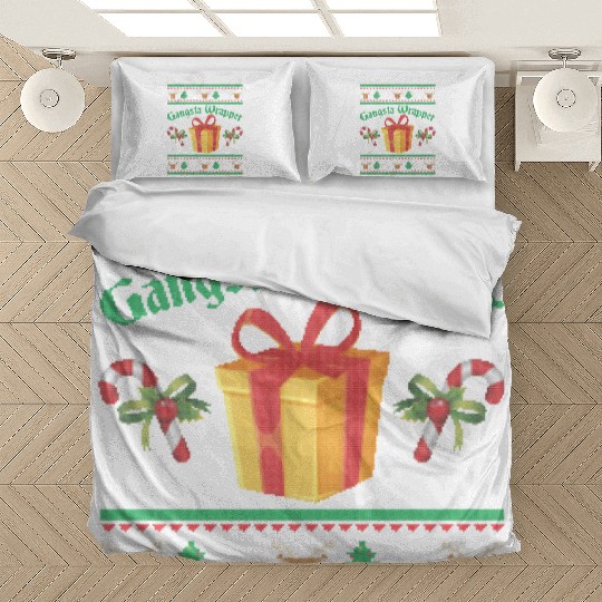 Gangsta Wrapper Christmas Candy Canes Bedding Sets