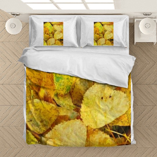 Autumn is coming flowers green orange yellow Great Bedding Sets