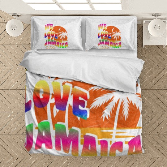 We love Jamaica family vacation 2022 Bedding Sets