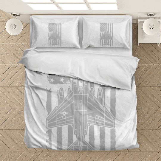 F-4 Phantom Fighter Jet Airplane American Flag F4 Bedding Sets