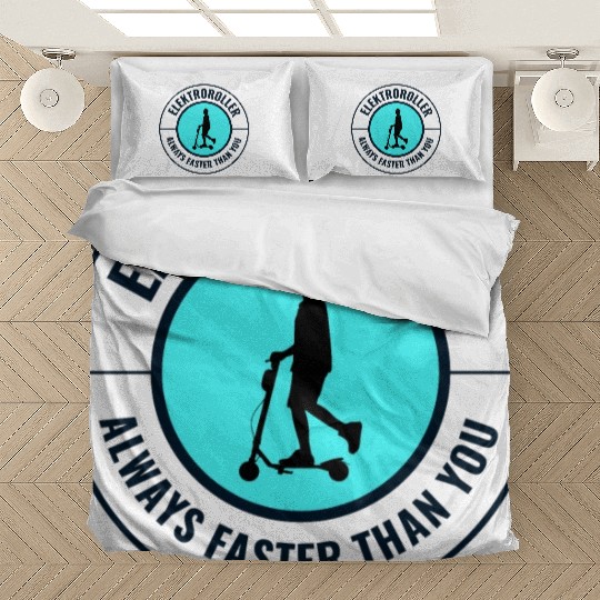 Electric Scooter Driver Motorized E-Scooter Bedding Sets