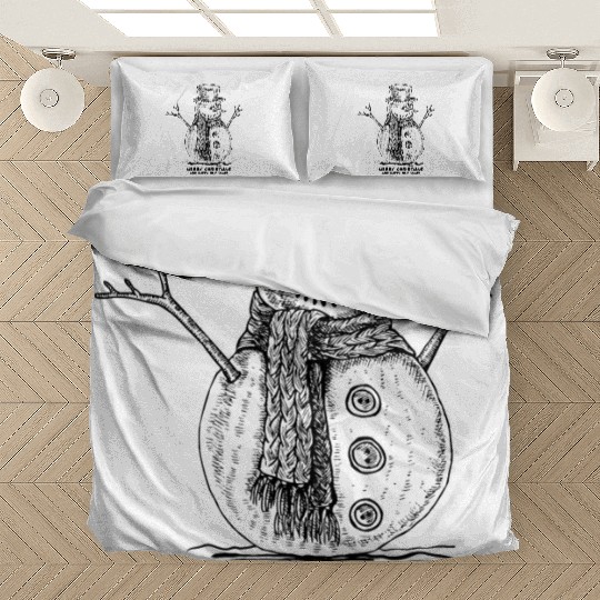 Snowman Merry Christmas Bedding Sets