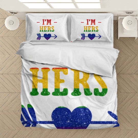 I'm Hers Lesbian Couple Matching Bedding Sets