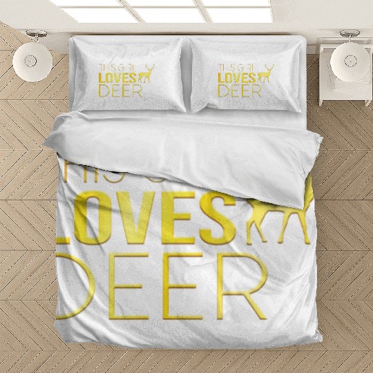 girl deer saying Bedding Sets