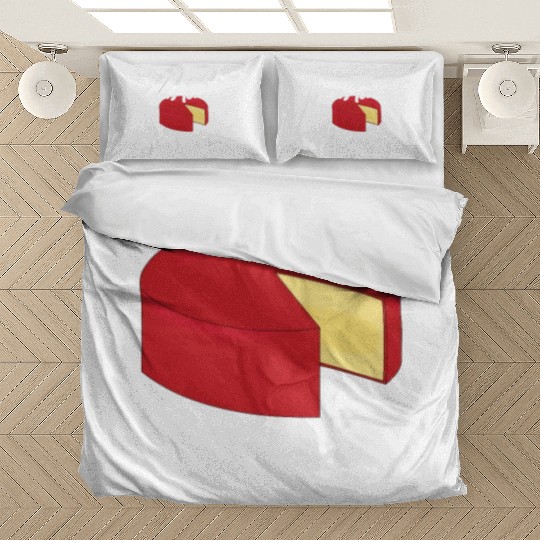 Gouda Cheese Slices charcuterie cheese board Bedding Sets
