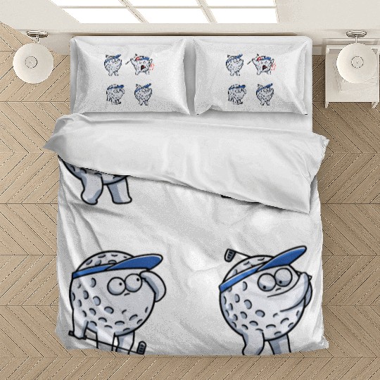 Swing Swear Look For Ball Repeat Funny Golf Gift Bedding Sets