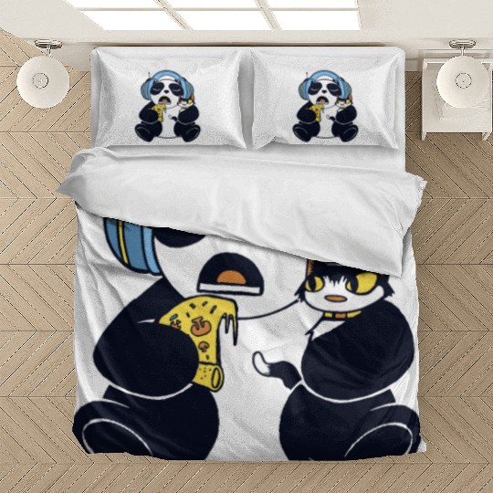 snack, slice, crust, cheese, song, pet, animals Bedding Sets