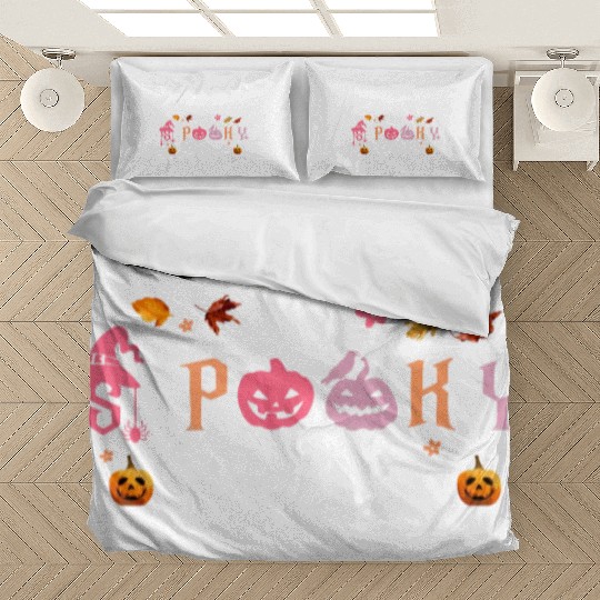 Funny Halloween Retro Spooky Season Bedding Sets