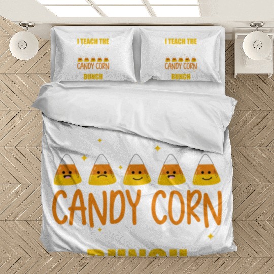 Cute I Teach The Cutest Candy Corn Halloween Bedding Sets
