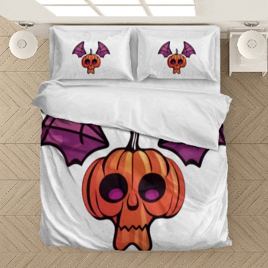 Bat Pumpkin Halloween Bedding Sets