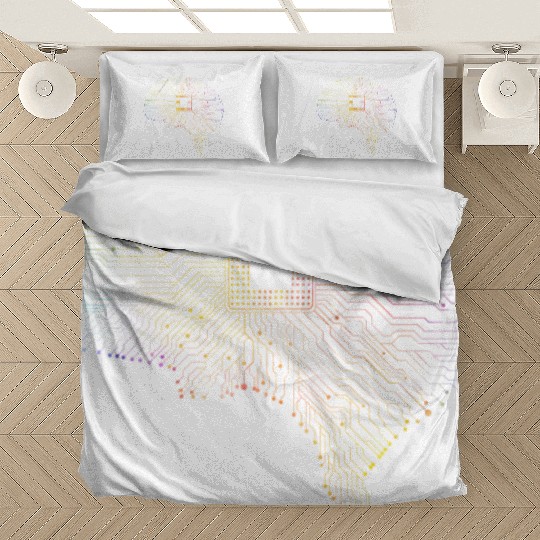 Computer Circuit Board Platine Brain Engineer Bedding Sets