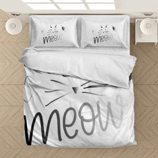 cute cat meow Bedding Sets