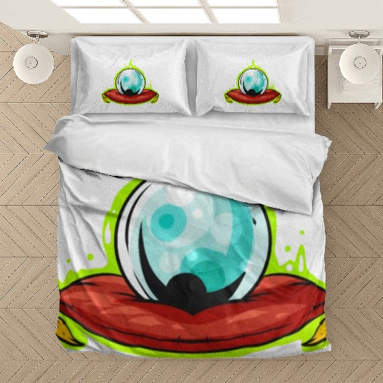 Glass Sphere With Green Shimmer Fortune Teller Bedding Sets