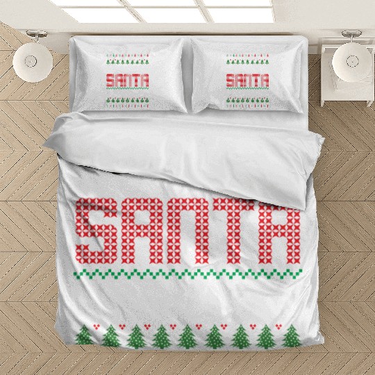 Dear Santa I Can Explain - Saying Ugly Christmas Bedding Sets
