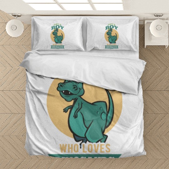 Just A Boy Who Loves Dinosaurs Bedding Sets