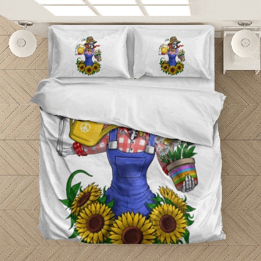 Skeleton Gardening Plants Bedding Sets