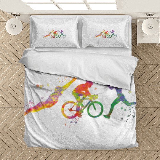 Watercolor Womens Triathlon Bedding Sets