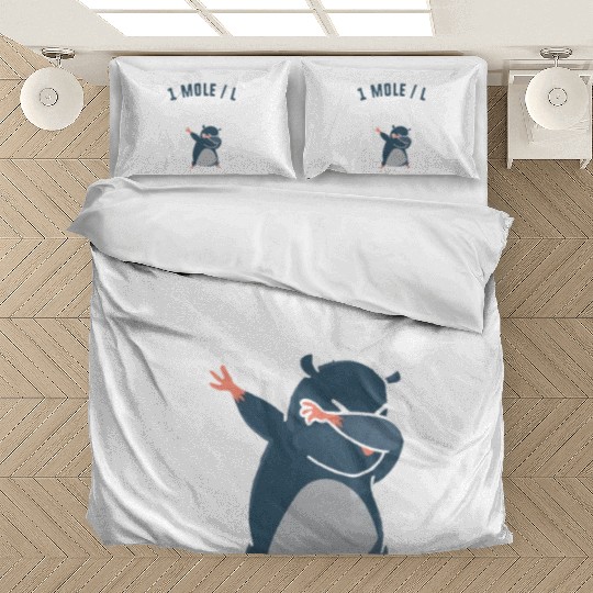 Funny Chemistry Teacher Pun 1 Mole Per Liter Bedding Sets